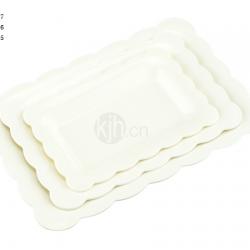 花邊長方餐盤(4、6PCS