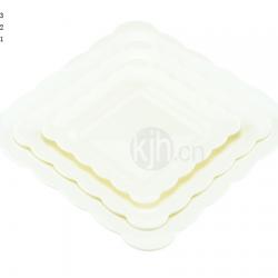 花邊正方餐盤(4、6PCS