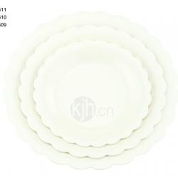 花邊圓型餐盤(6、4PCS