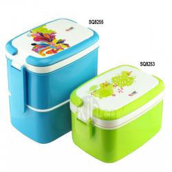長方型手提飯盒、雙層